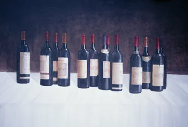 Weinlandschaft, Rot, 2003 (Acryl auf Leinwand)